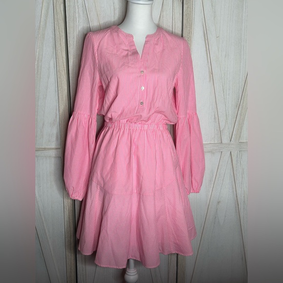 NWT Lilly Pulitzer Carla Harbor Striped Dress Roxie pink size 4 preppy flirty - Picture 3 of 13
